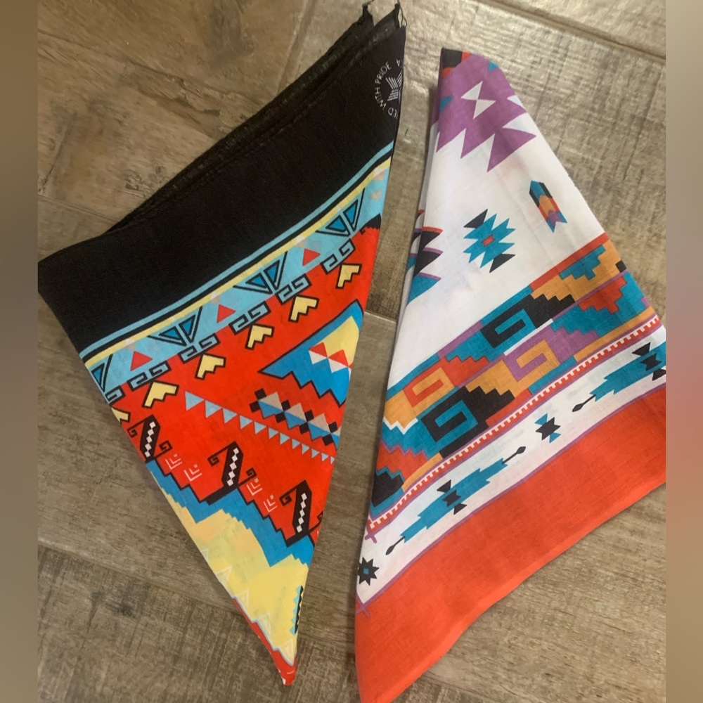 Navajo cotton scarves made in the USA